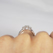 1.30CT Round Cut Diamonds Three Stone Ring , picture number 6