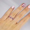 1.90CT Round Cut Diamonds and Rubies Eternity Band , picture number 5