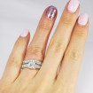 1.65CT Round And Princess Cut Diamonds Bridal Set , picture number 5