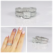1.00CT Round And Princess Cut Diamonds Bridal Set , picture number 6