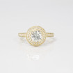 1.15CT Round Cut Diamonds Engagement Ring , picture number 3