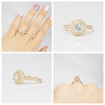 1.15CT Round Cut Diamonds Engagement Ring , picture number 7