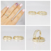 Round Cut 0.95CT Diamonds Wedding Cut In 18KT Yellow Gold , picture number 7