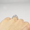 0.75CT round cut diamonds engagement ring , picture number 7