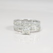 2.30CT princess cut diamonds bridal set , picture number 3
