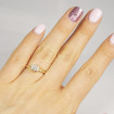 0.35CT radiant cut diamonds solitaire ring , picture number 5