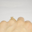 0.35CT radiant cut diamonds solitaire ring , picture number 6