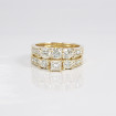 2.15CT Princess and Round Cut Diamonds Bridal Set , picture number 3