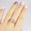 2.15CT Princess and Round Cut Diamonds Bridal Set , picture number 5