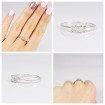 0.30CT Princess Cut Diamonds Three Stone Ring , picture number 7