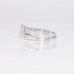 2.15CT emerald and round cut diamonds bridal set , picture number 4