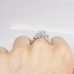 1.35CT emerald and round cut diamonds bridal set , picture number 6