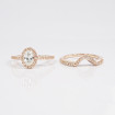 1.10CT Round And Oval Cut Diamonds Bridal Set , picture number 5