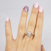 1.10CT Round And Oval Cut Diamonds Bridal Set , picture number 6