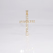 14KT Yellow Gold Religious Cross Diamond Pendant with 1.00CT (VS1-VS2 Clarity and G-H Color) Round Cut Diamonds , picture number 3