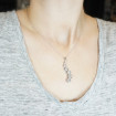 2.00CT Diamonds (VS2-SI1 Clarity) Diamond Journey Pendant Of 14KT White Gold , picture number 5