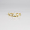 1.95CT Round and Princess Cut Diamonds Engagement Ring , picture number 3