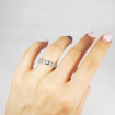 0.90CT Princess Cut Diamond Wedding Band , picture number 5