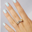 14KT Yellow Gold with Round Cut Diamonds Wedding Set , picture number 6