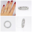 4.00CT round cut diamonds eternity ring , picture number 7