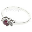 0.50CT Round Cut Ruby and Diamonds Three Stone Ring , picture number 1