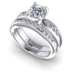0.90CT Round Cut Diamonds Bridal Set , picture number 0