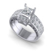 1.45CT Princess And Round Cut Diamonds Bridal Set , picture number 0