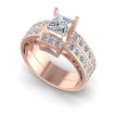 1.65CT Round And Princess Cut Diamonds Bridal Set , picture number 0