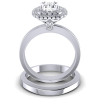 0.69CT Cushion And Round Cut Diamonds Bridal Set , picture number 1
