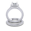 1.05CT Round And Princess Cut Diamonds Bridal Set , picture number 1