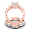 1.45CT Round And Princess Cut Diamonds Bridal Set , picture number 1