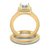 1.05CT Round And Princess Cut Diamonds Bridal Set , picture number 1
