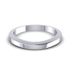 Platinum 2.70MM Width & 1.65MM Thick Plain Wedding Band , picture number 1