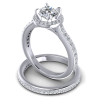 1.05CT Round Cut Diamonds Bridal Set , picture number 2