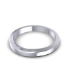 Platinum 2.70MM Width & 1.65MM Thick Plain Wedding Band , picture number 2