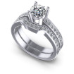 0.95CT Round Cut Diamonds Bridal Set , picture number 0