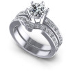 0.95CT Round Cut Diamonds Bridal Set , picture number 0