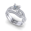 0.70CT Round Cut Diamonds Bridal Set , picture number 0