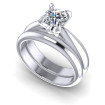 0.45CT Round Cut Diamonds Bridal Set , picture number 0