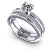 1.30CT Princess And Round Cut Diamonds Bridal Set , picture number 0