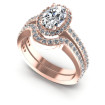 1.10CT Round And Oval Cut Diamonds Bridal Set , picture number 0