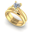 0.45CT Round Cut Diamonds Bridal Set , picture number 0
