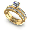 1.40CT Princess And Round Cut Diamonds Bridal Set , picture number 0