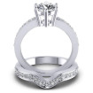 0.95CT Round Cut Diamonds Bridal Set , picture number 1