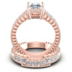 2.00CT Round And Princess Cut Diamonds Bridal Set , picture number 1