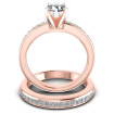 1.20CT Princess And Round Cut Diamonds Bridal Set , picture number 1
