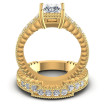 1.10CT Round And Princess Cut Diamonds Bridal Set , picture number 1