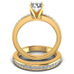 1.30CT Princess And Round Cut Diamonds Bridal Set , picture number 1