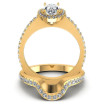 1.10CT Round And Oval Cut Diamonds Bridal Set , picture number 1