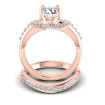 0.85CT Round Cut Diamonds Bridal Set , picture number 1